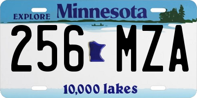 MN license plate 256MZA