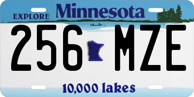 MN license plate 256MZE