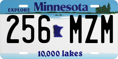 MN license plate 256MZM