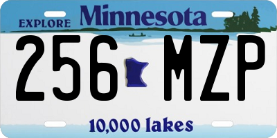 MN license plate 256MZP