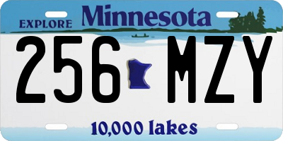 MN license plate 256MZY