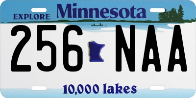 MN license plate 256NAA