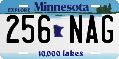 MN license plate 256NAG