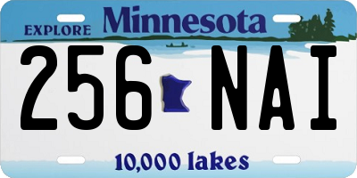 MN license plate 256NAI