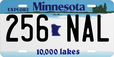 MN license plate 256NAL