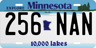MN license plate 256NAN