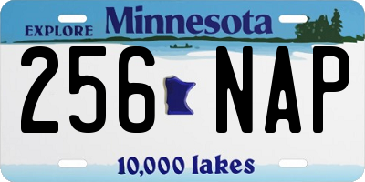MN license plate 256NAP