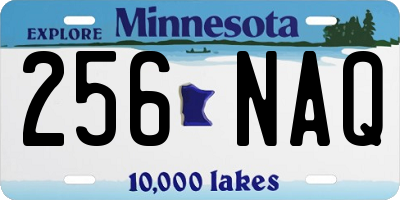 MN license plate 256NAQ