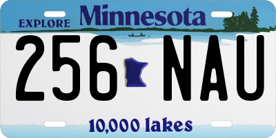 MN license plate 256NAU