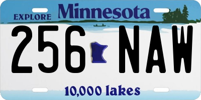 MN license plate 256NAW