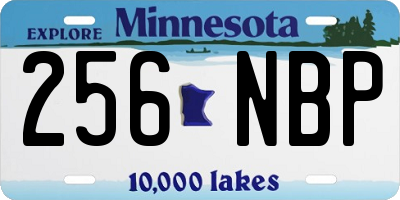MN license plate 256NBP