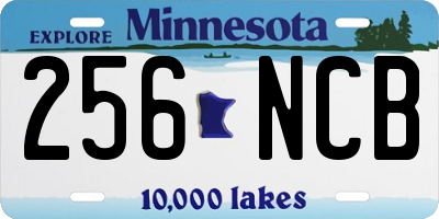 MN license plate 256NCB