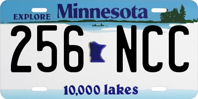 MN license plate 256NCC