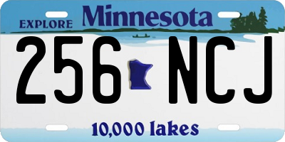 MN license plate 256NCJ