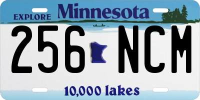 MN license plate 256NCM