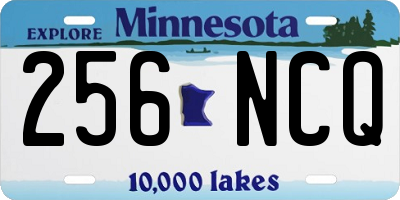 MN license plate 256NCQ