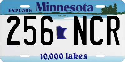 MN license plate 256NCR
