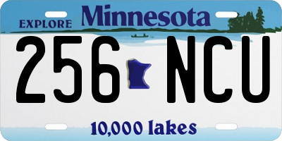 MN license plate 256NCU
