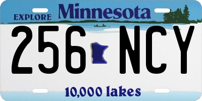 MN license plate 256NCY