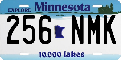 MN license plate 256NMK