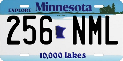 MN license plate 256NML