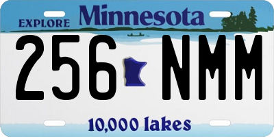 MN license plate 256NMM