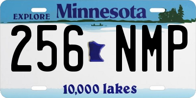 MN license plate 256NMP