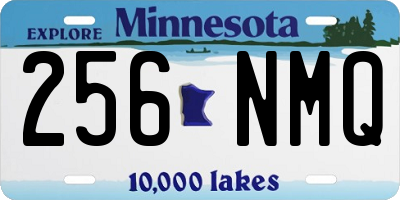 MN license plate 256NMQ