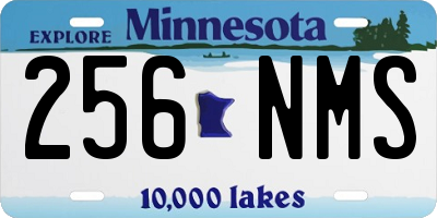 MN license plate 256NMS
