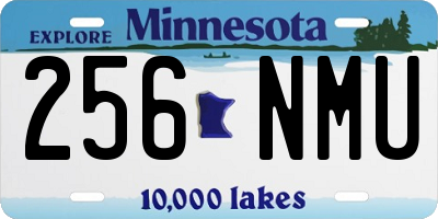 MN license plate 256NMU