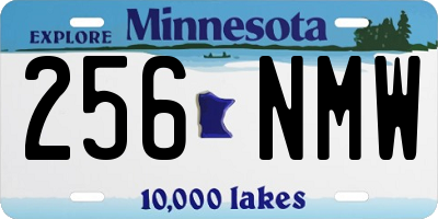 MN license plate 256NMW