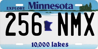 MN license plate 256NMX
