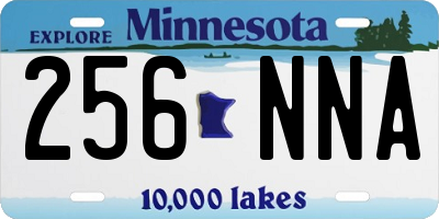 MN license plate 256NNA