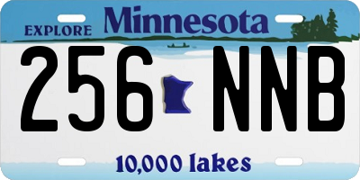MN license plate 256NNB