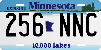 MN license plate 256NNC