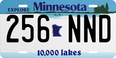 MN license plate 256NND