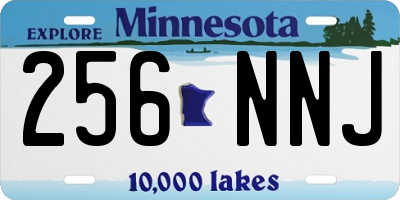 MN license plate 256NNJ