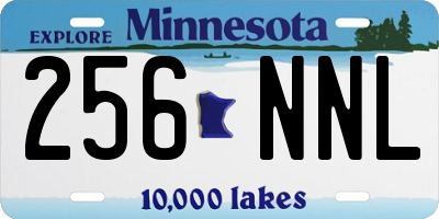 MN license plate 256NNL