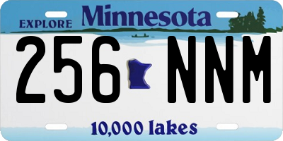 MN license plate 256NNM