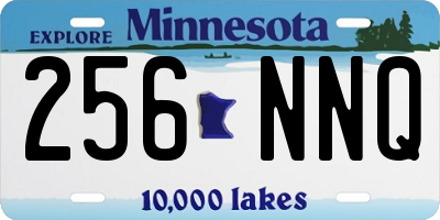 MN license plate 256NNQ