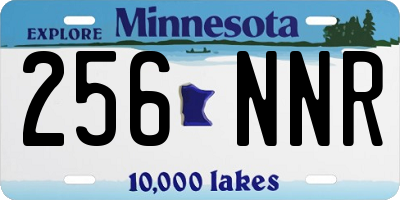 MN license plate 256NNR