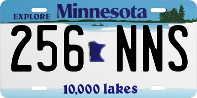 MN license plate 256NNS