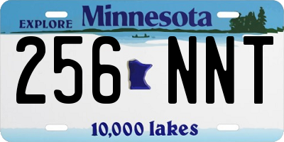MN license plate 256NNT