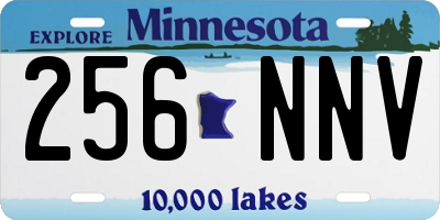 MN license plate 256NNV