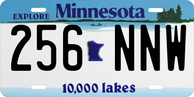 MN license plate 256NNW