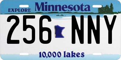MN license plate 256NNY