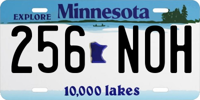 MN license plate 256NOH