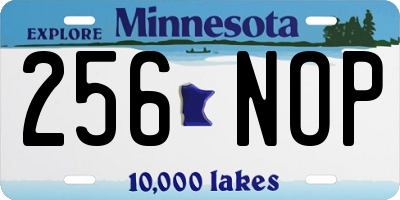 MN license plate 256NOP