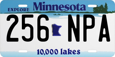MN license plate 256NPA
