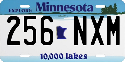 MN license plate 256NXM